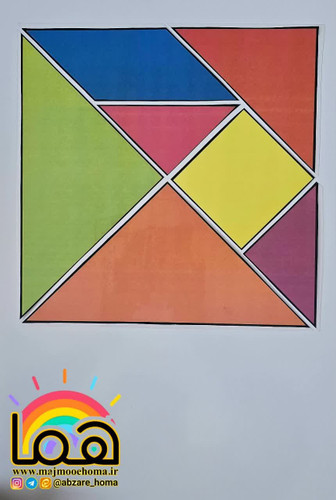 تانگرام بزرگ لمینتی مگنت دار