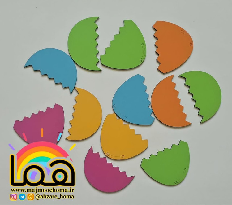 پازل تخم مرغی چوبی