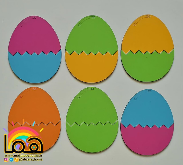 پازل تخم مرغی چوبی