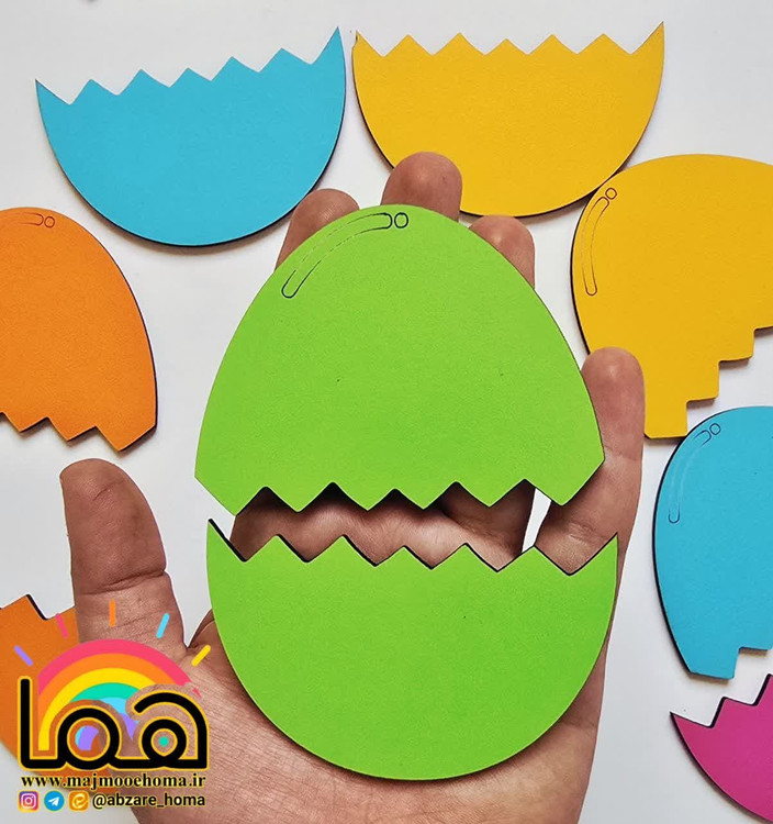 پازل تخم مرغی چوبی