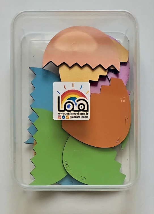 پازل تخم مرغی چوبی