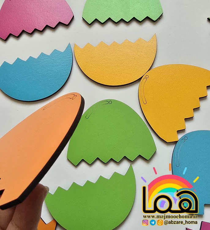 پازل تخم مرغی چوبی