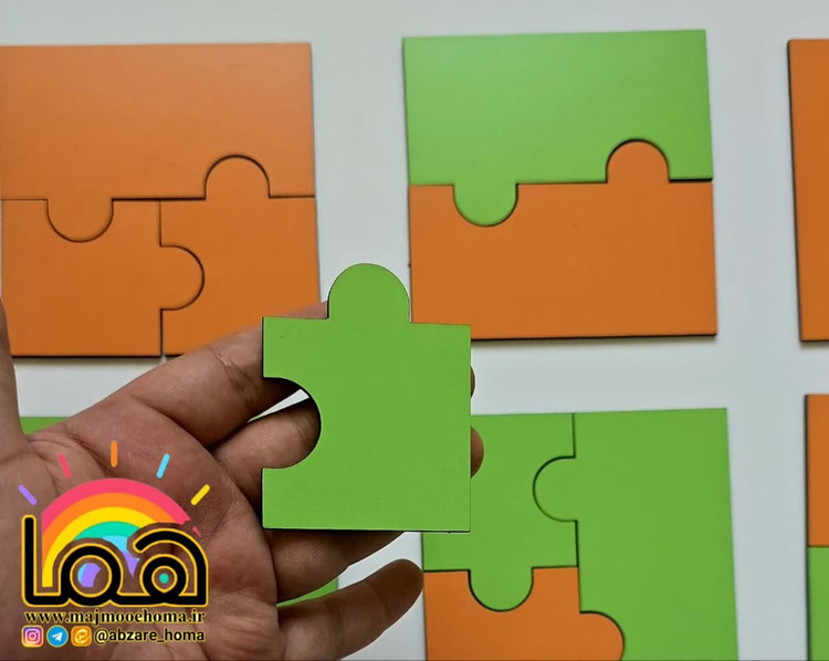 پازل مربعی چوبی