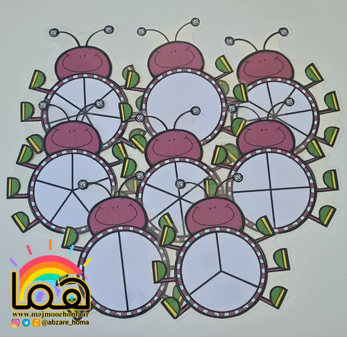 پک کسرهای دایره ای ۸ عددی