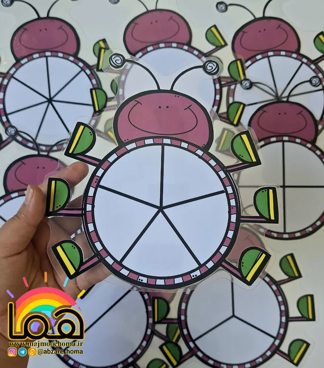 پک کسرهای دایره ای ۸ عددی