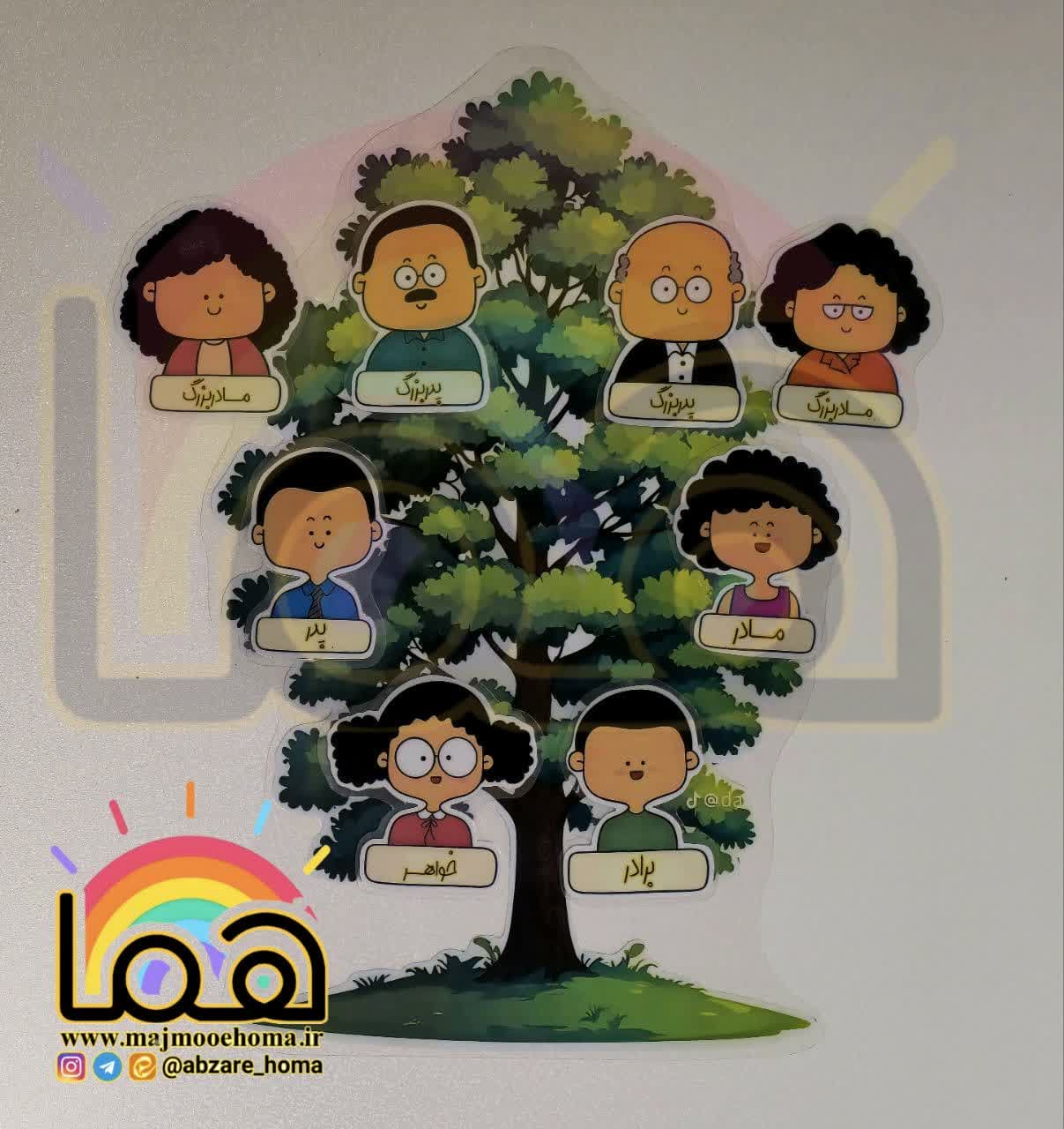 درخت خانواده لمینتی مگنت دار