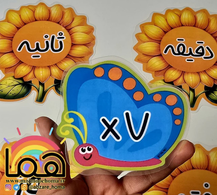 گل وپروانه تبدیل واحد زمان لمینتی مگنت دار