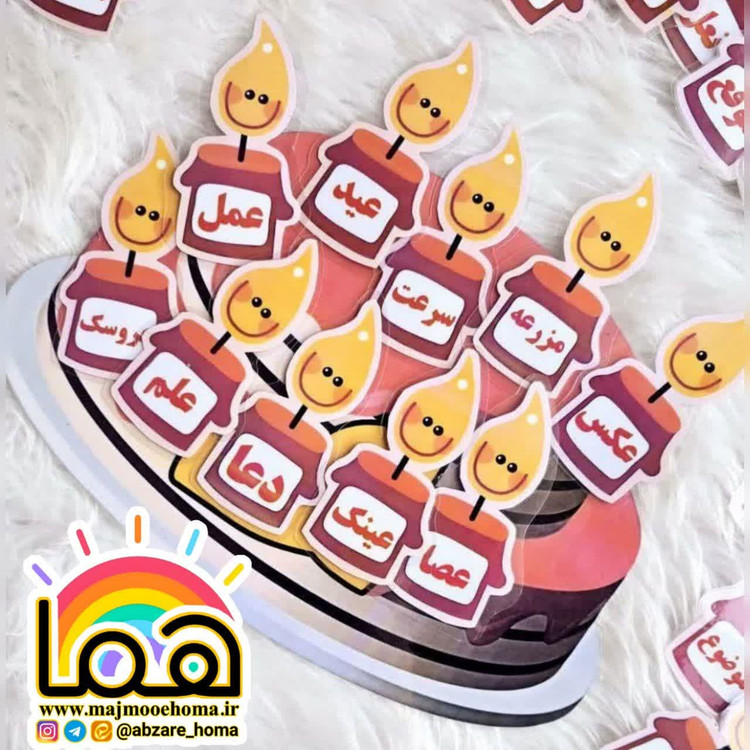 کیک و شمع انواع نشانه ع