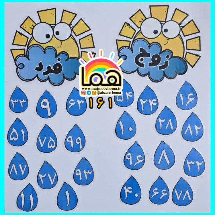 ابر و باران زوج و فرد (دورقمی)